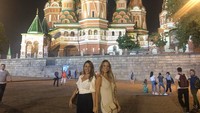 Raquel Mauri ikut menemani suaminya di Rusia saat bertarung di Piala Dunia 2018. (Instagram/@ivanrakitic)