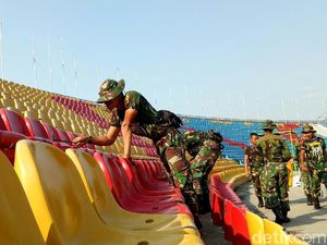 Sempat Babak Belur, Kini Tribune Gelora Sriwijaya Beres Sempat Babak Belur, Kini Tribune Gelora Sriwijaya Beres