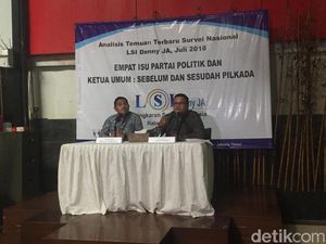 Survei Pileg LSI: PDIP-Golkar-Gerindra Teratas, Hanura Tak Lolos