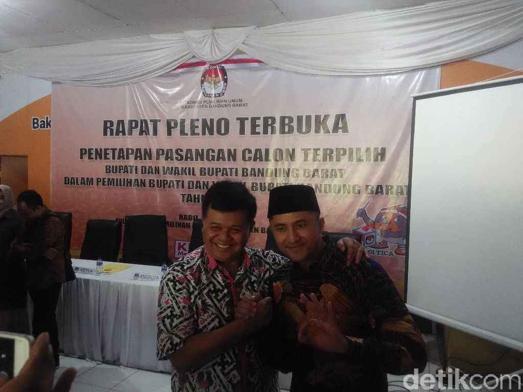 Aa Umbara dan Hengky Kurniawan Jadi Bupati-Wabup Bandung Barat