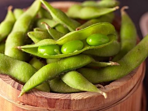 Close up of Edamame