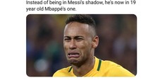 Karier Neymar terlihat anjlok usai meninggalkan Barcelona. Usai lepas dari bayang-bayang Lionel Messi, kini Neymar justru harus bersaing dengan Kylian Mbappe, pemain berusia 19 tahun yang baru saja menjuarai Piala Dunia 2018 dengan Prancis. Mbappe sendiri masuk nominasi pemain terbaik dan menjadi kandidat kuat peraih gelarnya. (Foto: Twitter @BarcaTimes)