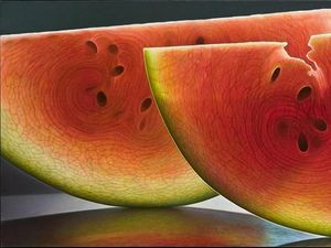 Cantiknya Lukisan Irisan Lemon hingga Semangka Mengilap Bagai Kaca