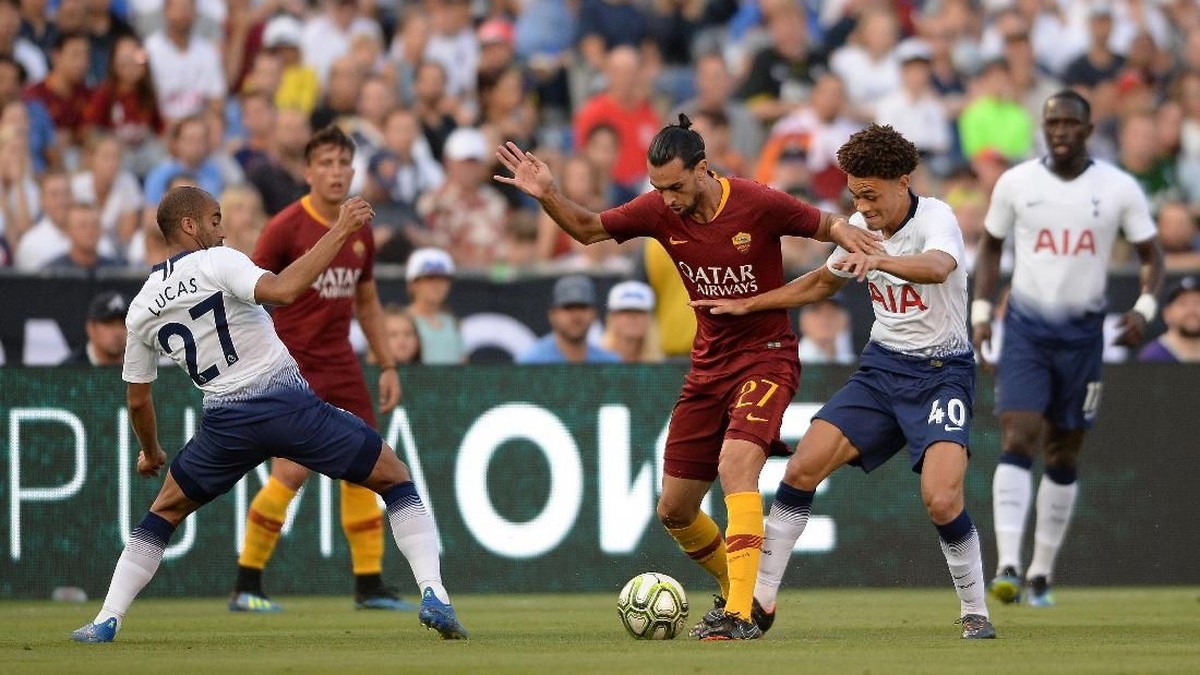 Pemain Tottenham Hotspur. (Foto: Orlando Ramirez-USA TODAY Sports)