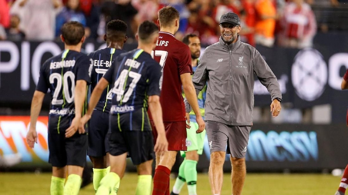 Manajer Liverpool Juergen Klopp menganggap kemenangan atas Manchester City di laga pramusim tak terlalu penting (Foto: Adam Hunger/Reuters)