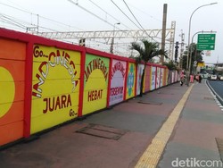 Video: Mural Asian Games Hiasi Tembok Stasiun Jatinegara