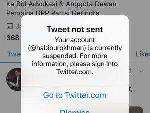 Habiburokhman: Sedih Sekali Akun Twitter Gua Kena Suspend