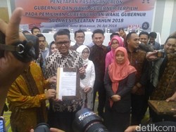 KPU Tetapkan Nurdin Abdullah Menang Pilgub Sulsel
