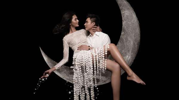 Baim Wong dan Paula Verhoeven Foto Prewedding di Bulan