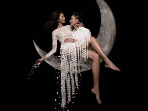 Baim Wong dan Paula Verhoeven Foto Prewedding di Bulan