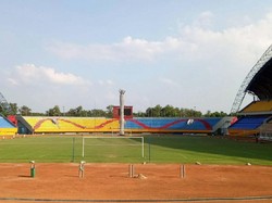 Stadion Gelora Sriwijaya harus beres secepatnya. Sebab, stadion itu akan menjadi venue sepakbola putri di Asian Games 2018 nanti. Raja Adil Siregar/detikcom.