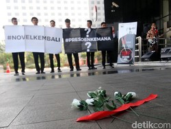 Ramai-ramai Sambut Novel di KPK, Jokowi ke Mana?