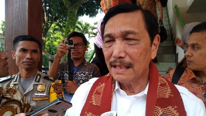 Foto: Menko Kemaritiman Luhut Pandjaitan (Matius Alfons/detikcom)