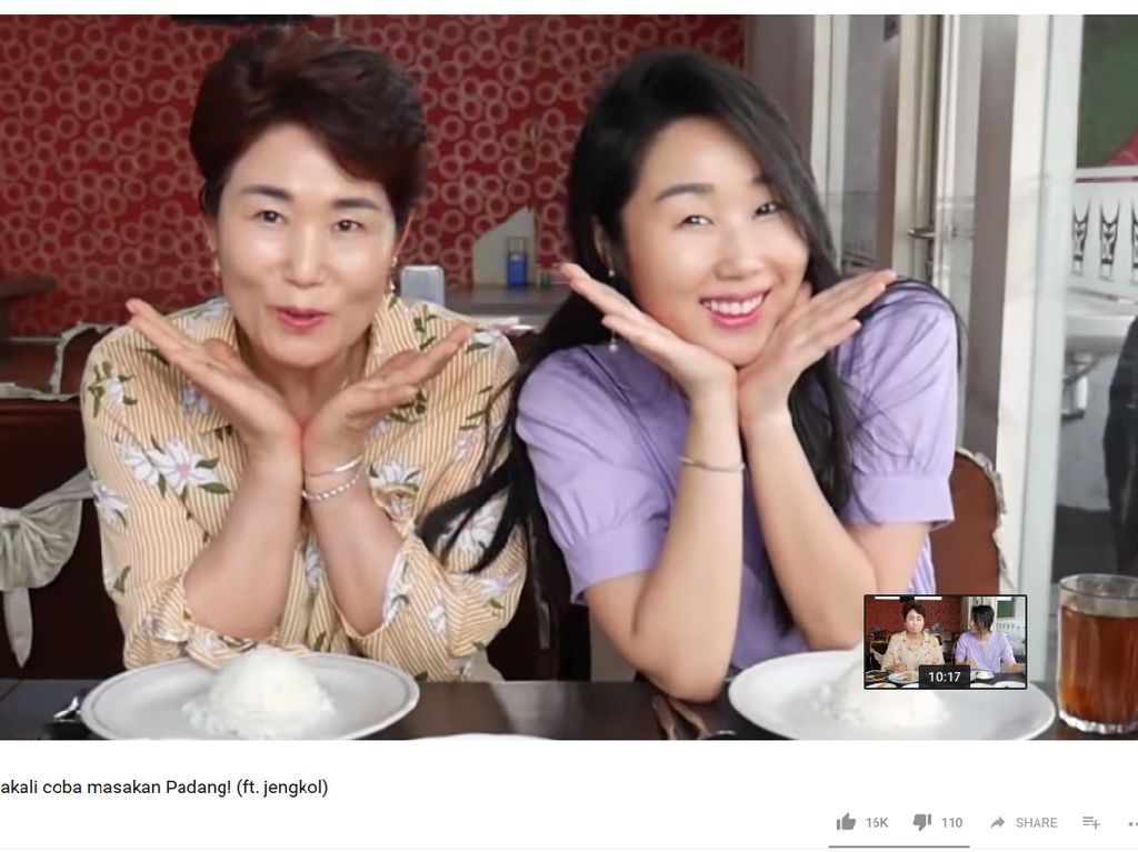 Cicip Masakan Minang, Ibu Youtuber Korea Ini: Saya Bisa Pindah ke Indonesia