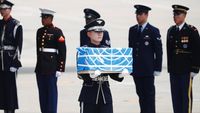 Penampakan Peti Jasad Tentara AS yang Dipulangkan dari Korut