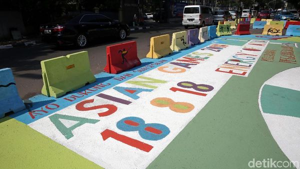 Mural Asian Games Hiasi Jalanan Kota Jakarta