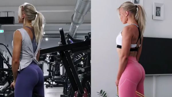 Hanya Modal Tali, Pelatih Fitness Cantik Sulap Ruang Tamu Jadi Gym