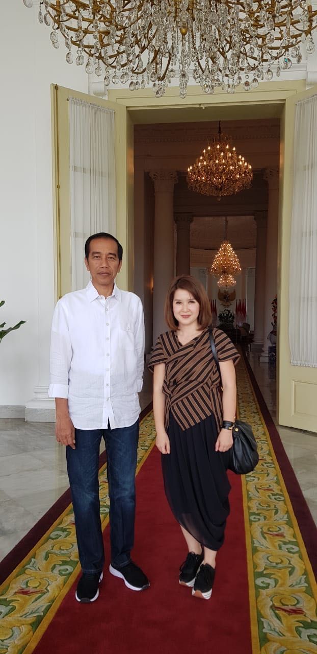 Ketum PSI Grace Natalie bertemu dengan Presiden Joko Widodo (Jokowi).