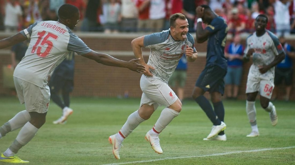 Xherdan Shaqiri berambisi meraih trofi bersama Liverpool (Foto: Cameron Pollack/Detroit Free Press via USA TODAY Sports)