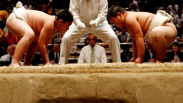Ketika Anak-anak di Jepang ikutan Turnamen Sumo