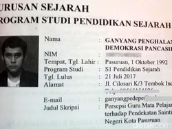 Orang Tua Beri Nama Ganyang Terinspirasi Jatuhnya Rezim Orba
