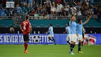 Di babak kedua, City bangkit dari ketinggalan. Gol Lukas Nmecha di menit ke-51 membuat skor jadi 2-2, setelah sebelumnya Bernardo Silva bikin gol pertama The Citizens ke gawang Bayern. (Foto: Jasen Vinlove-USA TODAY Sports)