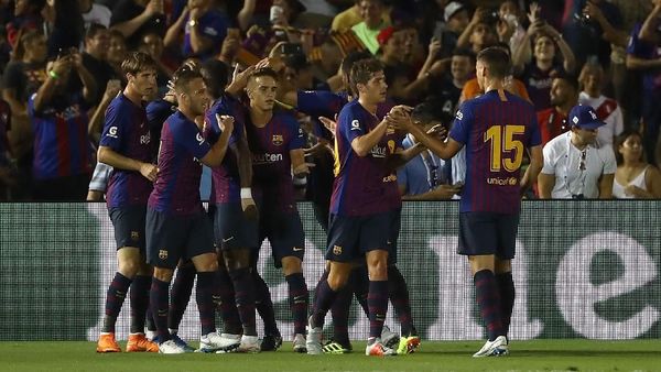 Aksi-Aksi Pemain Anyar Barcelona Tekuk Tottenham di ICC 2018