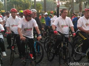 Gowes  di CFD, Bos BI: Sudah 40 Tahun Nggak Bersepeda