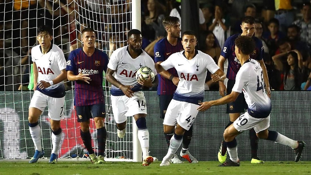 Tottenham Hotspur keluar sebagai juara, sementara Barcelona menjadi juru kunci turnamen International Champions Cup 2018. (Foto: Victor Decolongon/Getty Images)