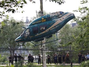 Helikopter Jatuh di Beijing, Begini Penampakannya
