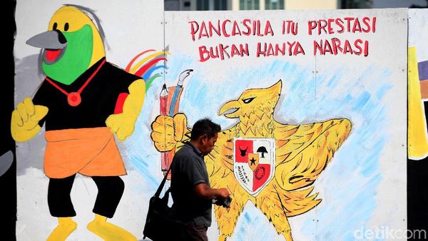 Deretan Mural-mural Lucu Khas Asian Games