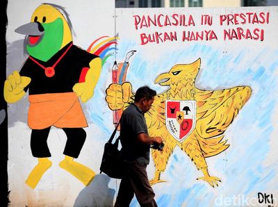 Deretan Mural-mural Lucu Khas Asian Games