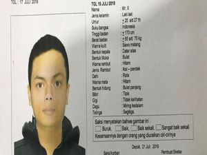 Sketsa Begal Payudara Mahasiswi Dibuat, Seperti ini Tampangnya