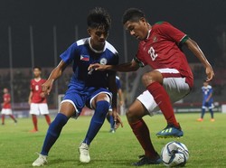 Laga Indonesia vs Filipina di ajang Piala AFF U-16 2018 digelar di Stadion Gelora Delta, Sidoarjo, Minggu (29/7/2018). Foto: Zabur Karuru/Antara Foto