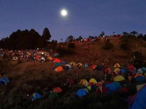 Begini Serunya Jambore Jejak Petualang di Gunung Prau