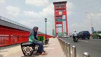 Cantiknya Jembatan Ampera Jelang Asian Games