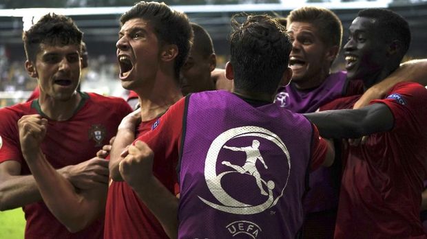Portugal U-19 mencetak gol kemenangan di menit ke-109.