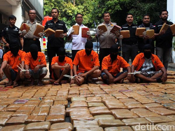 Ini 1,4 Ton Ganja Aceh yang Disita Polisi