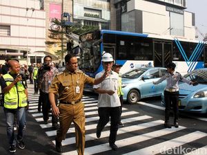 Pelican Crossing Bundaran HI Beroperasi, Lampu Belum Berfungsi