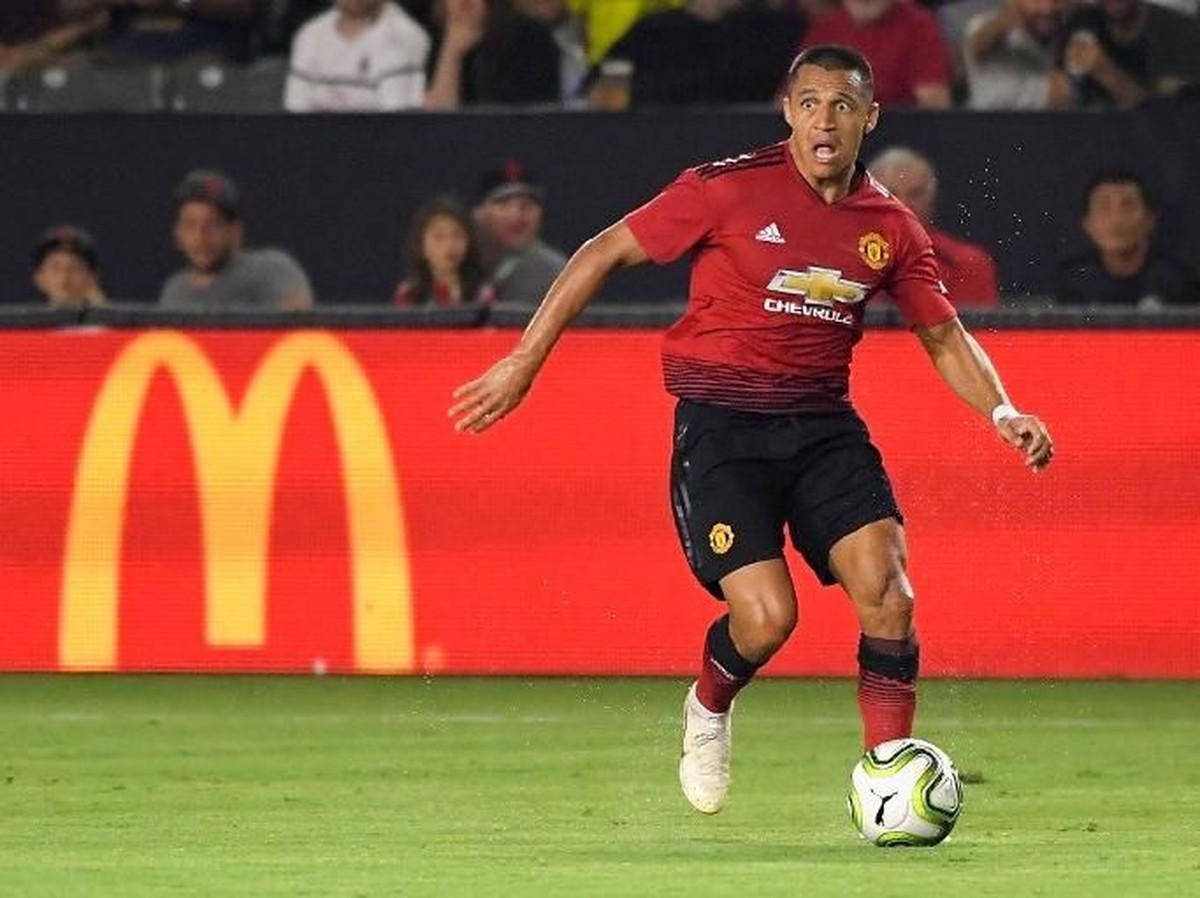 Pemain Manchester United, Alexis Sanchez. (Foto: John McCoy/Getty Images/AFP)