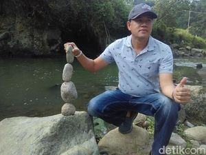 Lihat Seni Rock Balancing di Ciwidey