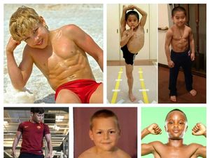 Potret Anak-anak yang Berotot Kekar, Macho Sebelum Waktunya?