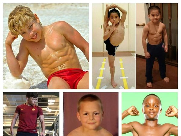 Potret Anak-anak yang Berotot Kekar, Macho Sebelum Waktunya?