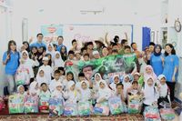 Vidoran Ajak Bunda & Si Kecil Berbagi Kebaikan Susu Bareng Anak Yatim
