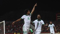 Bagus Kahfi memborong dua gol lagi dalam kemenangan Indonesia atas Myanmar dengan skor 2-1 di laga kedua Grup A. (Foto: Zabur Karuru/ANTARA FOTO)