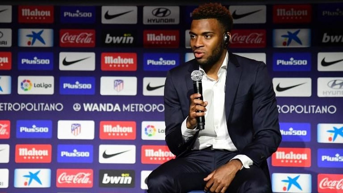 Thomas Lemar bertekad membawa Atletico Madrid ke final Liga Champions (Foto: Javier Soriano/AFP)