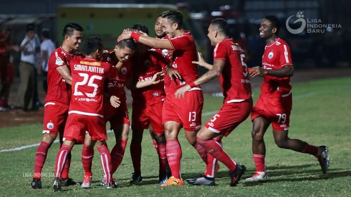 Ismed Sofyan saat mencetak gol tunggal dalam kemenangan Persija Jakarta atas Bhayangkara FC (Foto: dok: liga-indonesia.id)