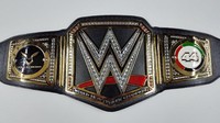 Setelah F1 2017 selesai, Triple H mengirimkan ucapan selamat kepada Lewis Hamilton sang juara dunia. Sabuk juara pun mengiringi ucapan tersebut. (Foto: Twitter @TripleH)