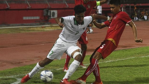 Timnas Indonesia U-16 tertinggal lebih dulu di babak pertama.