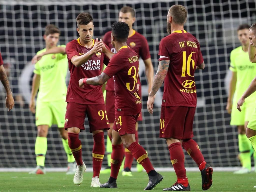 Duel Barcelona vs AS Roma Hadirkan Enam Gol